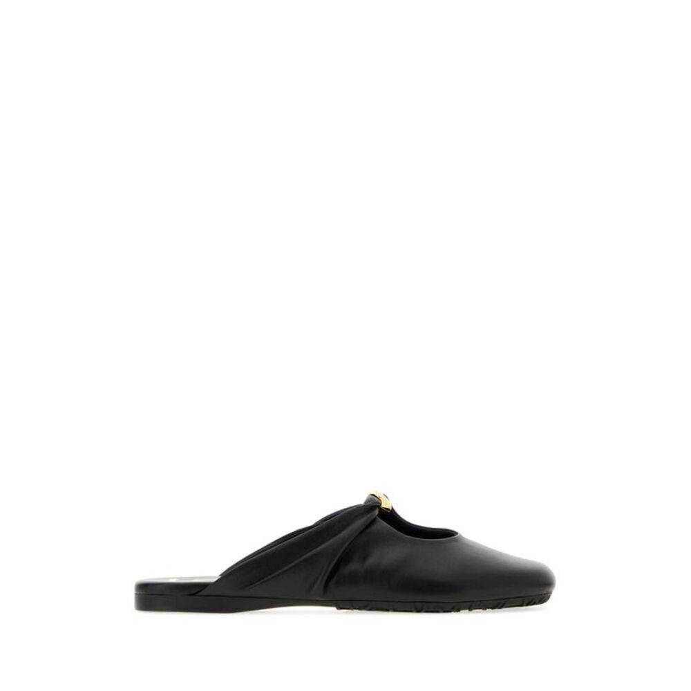 Loewe Women Black Nappa Leather Pebble Ballerinas